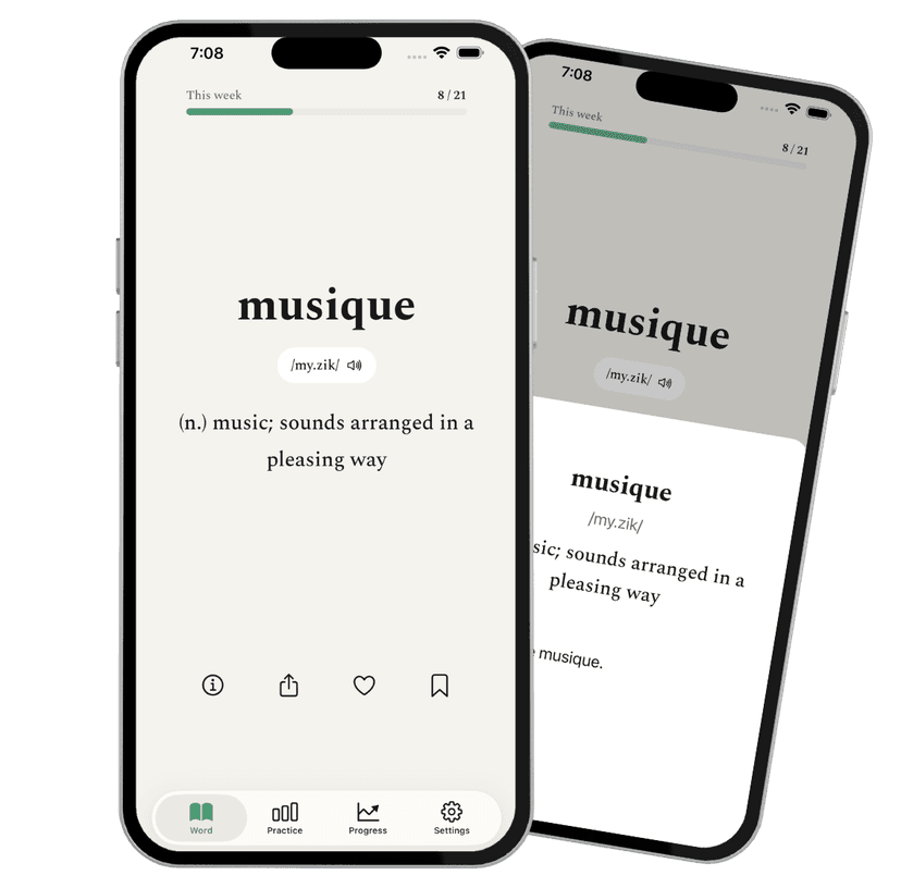 Daily adaptive word feed
